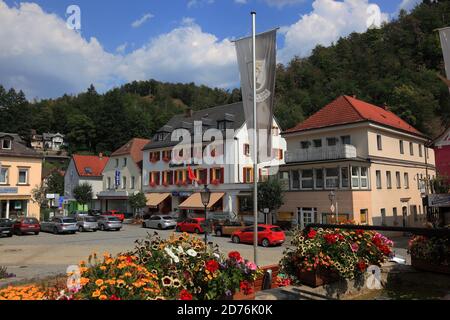 Bad Berneck in the Fichtelgebirge, County Bayreuth, Upper Franconia, Bavaria, Germany Stock Photo