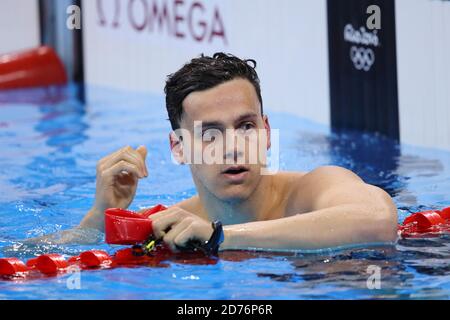 Rio de Janeiro, Brazil. 11th Aug, 2016. James Guy (GBR) Swimming : Men's 100m Butterfly Heat at Olympic Aquatics Stadium during the Rio 2016 Olympic Games in Rio de Janeiro, Brazil . Credit: Yohei Osada/AFLO SPORT/Alamy Live News Stock Photo