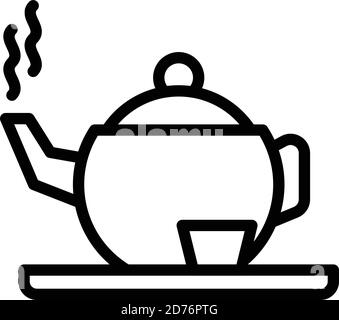 Tea infusion icon. Outline tea infusion vector icon for web design isolated on white background Stock Vector