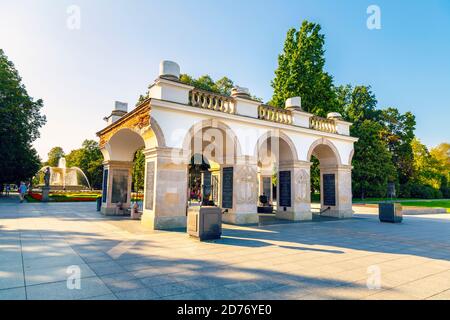 Tomb of the Unknown Soldier in Warsaw, Poland Stock Photo
