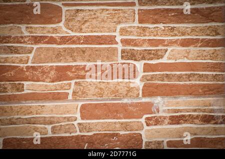 Stone texture tile background patchwork multicolored Stock Photo