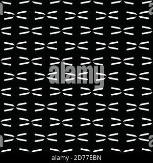 Vector seamless pattern texture background with geometric shapes in black and white colors. Stock Vector
