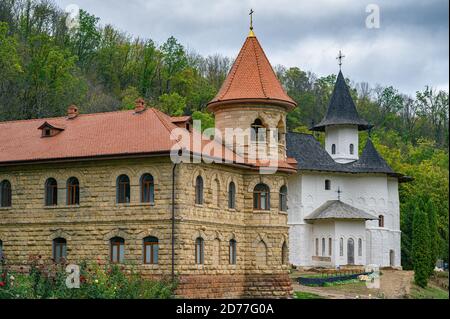 Nuns monastery view near the Rudi village in Moldova Stock Photo