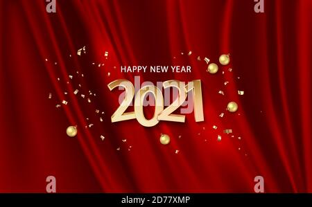 New Year 2021 banner Stock Vector
