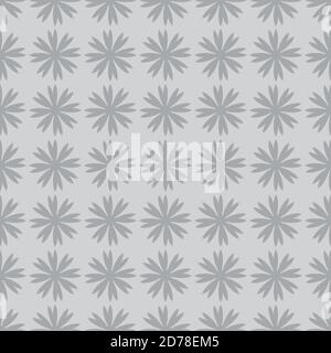 Monocrhome floral repeating seamless pattern for background or wallpaper. Easy to change colors you want. Vector illustration EPS.8 EPS.10 Stock Vector