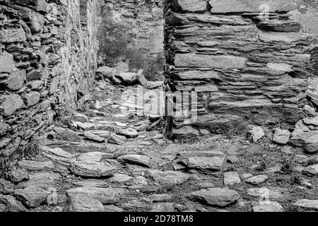 Old Abandoned stone house, County Kerry, Ireland Stock Photo