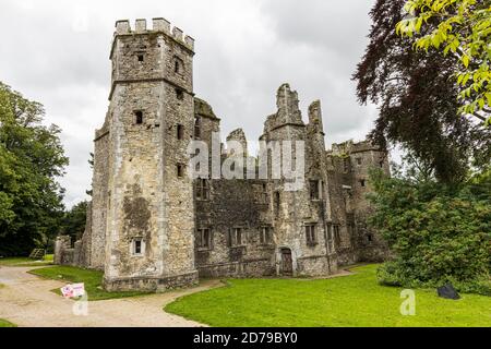 Ruins of the castle in Mallow, County Cork, Ireland Stock Photo