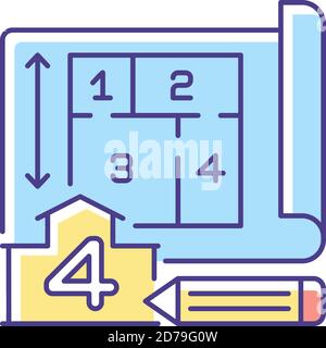 Number of rooms icon Stock Vector Image & Art - Alamy