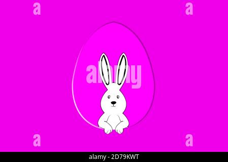 Beautiful greeting card for the happy Easter Stock Photo