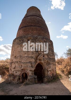 Vertical shot of an old tower Stock Photo