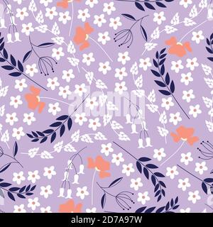 Ditsy Floral seamless pattern design Stock Vector