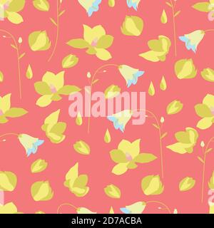 Floral seamless pattern vector design Stock Vector