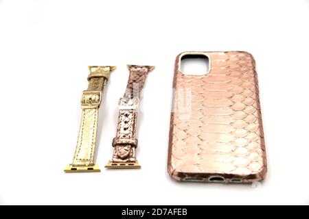 Case for smartphone. Isolated on white background Stock Photo