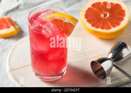 Boozy Refreshing Sea Breeze Cocktail with Grapefruit and Vodka Stock Photo