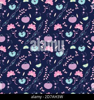Ditsy Floral seamless pattern design Stock Vector
