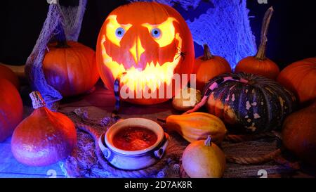 Ghost , crab ,black cloud ,Moon ,jack o lantern ,bat ,autumn ,dark  ,twilight halloween, spooky ,happy Halloween, bubble ,spider ,wizard,  witch, fire  Poster for Sale by letsgow8th