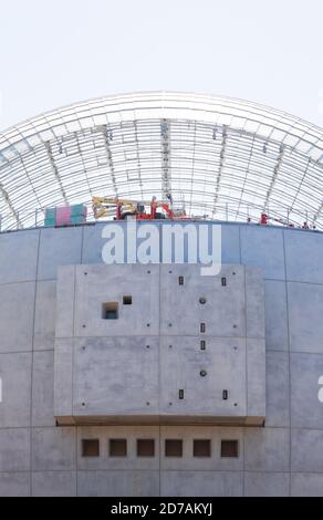 Construction of the Academy Museum of Motion Pictures, due to open 2012, Fairfax and Wilshire Boulevard. Designed by Renzo Piano. Los Angeles, Califor Stock Photo