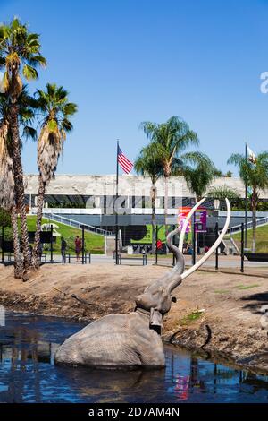 La Brea Tar Pits, tourist attraction, Los Angeles, California, United States of America, USA Stock Photo