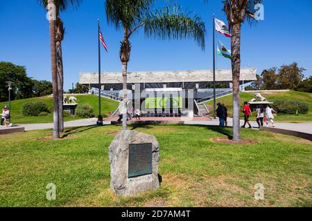 La Brea Tar Pits, tourist attraction, Los Angeles, California, United States of America, USA Stock Photo