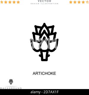 Artichoke icon. Simple element from digital disruption collection. Line Artichoke icon for templates, infographics and more Stock Vector