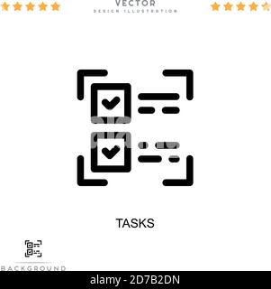 Tasks icon. Simple element from startup icons collection. Creative ...