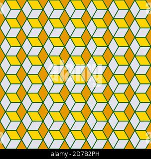 Cube Vector seamless pattern or Modern texture. Stock Vector