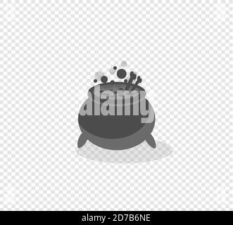 Witch potion halloween. Witch's magic. Magic potion for Halloween. Stock Vector