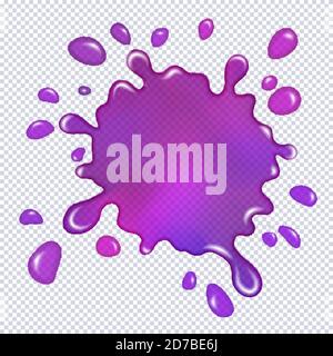 Premium Vector  Splattered slime isolated on transparent