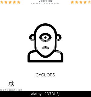 Cyclops Simple vector icon Stock Vector Image & Art - Alamy