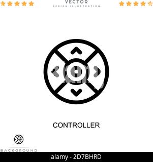 Controller icon. Simple element from digital disruption collection. Line Controller icon for templates, infographics and more Stock Vector
