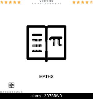 Maths icon from science collection. Simple line element Maths symbol ...