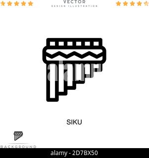 Siku icon. Simple element from digital disruption collection. Line Siku icon for templates, infographics and more Stock Vector