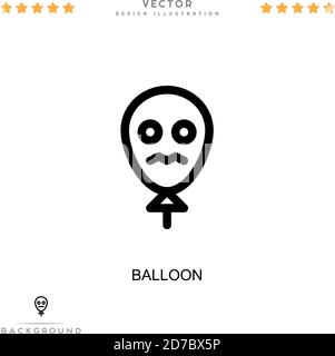 Balloon icon. Simple element from digital disruption collection. Line Balloon icon for templates, infographics and more Stock Vector