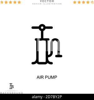 Air pump icon. Simple element from digital disruption collection. Line Air pump icon for templates, infographics and more Stock Vector