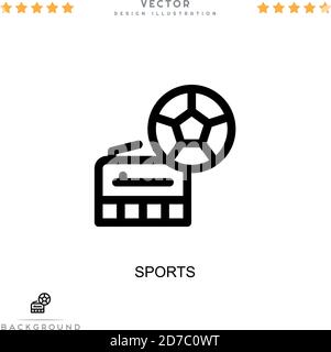 Sports icon. Simple element from digital disruption collection. Line Sports icon for templates, infographics and more Stock Vector