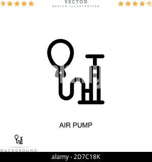 Air pump icon. Simple element from digital disruption collection. Line Air pump icon for templates, infographics and more Stock Vector
