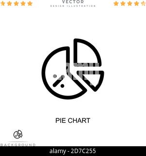 Pie chart icon. Simple element from digital disruption collection. Line Pie chart icon for templates, infographics and more Stock Vector