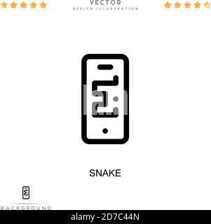Snake icon. Simple element from digital disruption collection. Line Snake icon for templates, infographics and more Stock Vector
