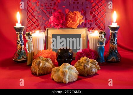 Day of the Dead offering from central Mexico Stock Photo