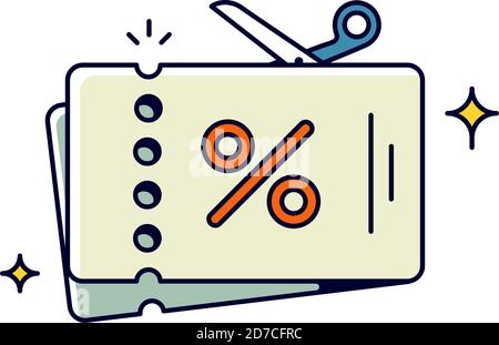 Scissors icon, outline style Stock Vector Image & Art - Alamy