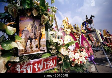 celebration of Chulalongkorn Day, October 23, in Royal Plaza, Bangkok, Thailand Stock Photo