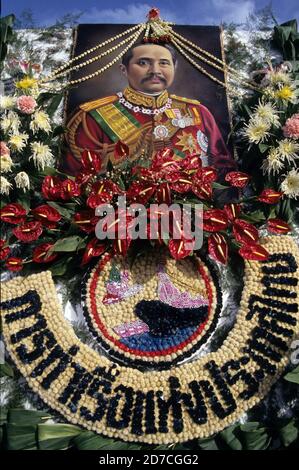 celebration of Chulalongkorn Day, October 23, in Royal Plaza, Bangkok, Thailand Stock Photo