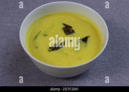 Kadhi or kadi, Indian Curry made with buttermilk, authentic food Stock Photo