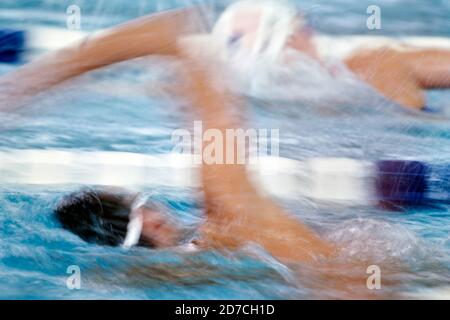 General view during the Atlanta 1996 Olympic Games Swimming at Georgia Tech Aquatic Center in Atlanta, Georgia, United States. Credit: Koji Aoki/AFLO SPORT/Alamy Live News Stock Photo