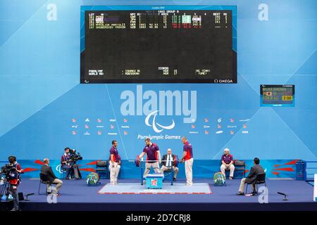 London, UK. 30th Aug, 2012. General view Powerlifting : Men's 48kg during the London 2012 Paralympic Games at ExCeL in London, UK . Credit: AFLO SPORT/Alamy Live News Stock Photo