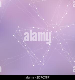 Geometric pattern with connected lines and dots Stock Vector Image ...