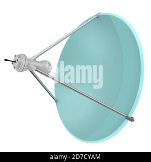 Satellite dish, 3D rendering isolated on white background Stock Photo ...