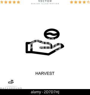 Harvest icon. Simple element from digital disruption collection. Line Harvest icon for templates, infographics and more Stock Vector