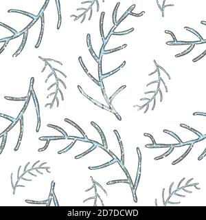 Seamless Winter Pattern. Merry Christmas Texture. Vector Illustration Stock Vector
