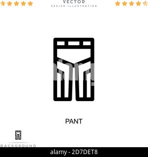 Pant icon. Simple element from digital disruption collection. Line Pant icon for templates, infographics and more Stock Vector